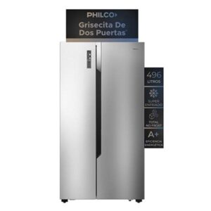 HELADERA PHILCO PHSB555XT SIDE 555LTS INOX C/DISPLAY