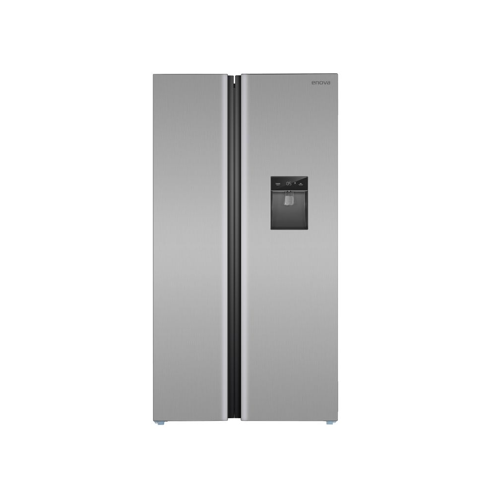 HELADERA ENOVA 520L SIDE-BY-SIDE NO FROST INVERTER ACERO INOX.