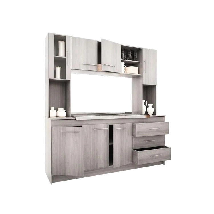 COCINA COMPACTA ORLANDI 1.80 + TAPA DE MESADA ACERO