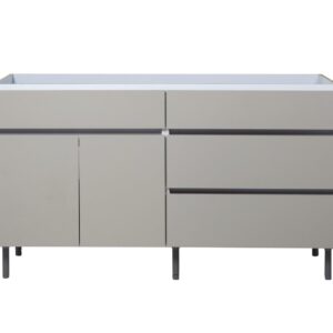 Bajomesada livorno 140 cm - 2 puertas y 3 cajones - Línea Livorno - color Blanco.
